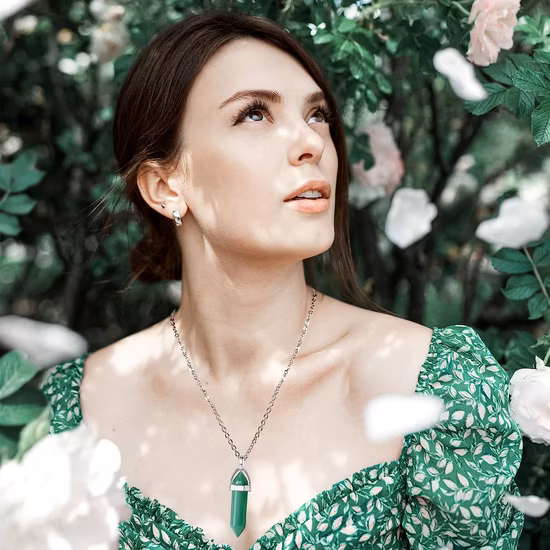 Collar de cristal de 10 piezas con cristales de amatista curativos para el mal de ojo, chakra de cornalina